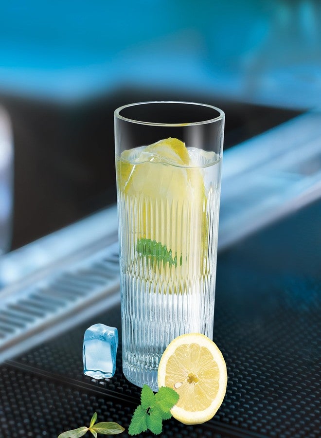 تريو مجموعة أكواب زجاجية فاخرة من تريو باي ميلتون إليكس، مكونة من 6 أكواب، مثالية للماء والمشروبات الباردة، للاستخدام المنزلي والمطاعم والحفلات. سعة 290 مل. - Image 4